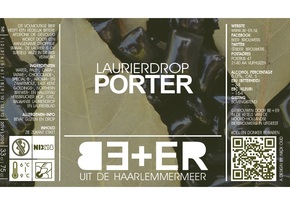 Laurierdrop Porter etiket
